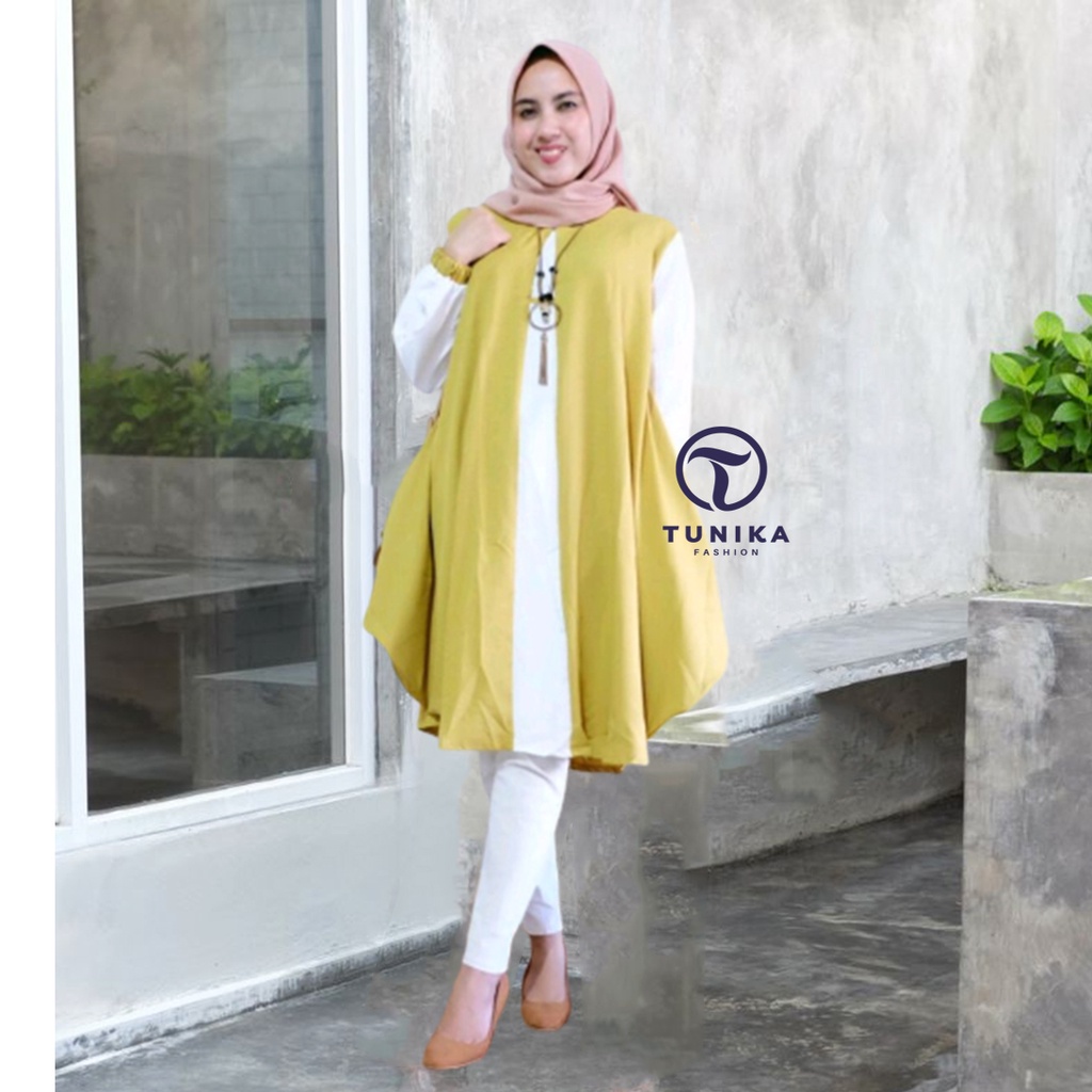 Jual Baju Atasan Wanita Muslim Kanna Tunik Matt Crepe Kualitas Jahitan Shopee Indonesia 8715