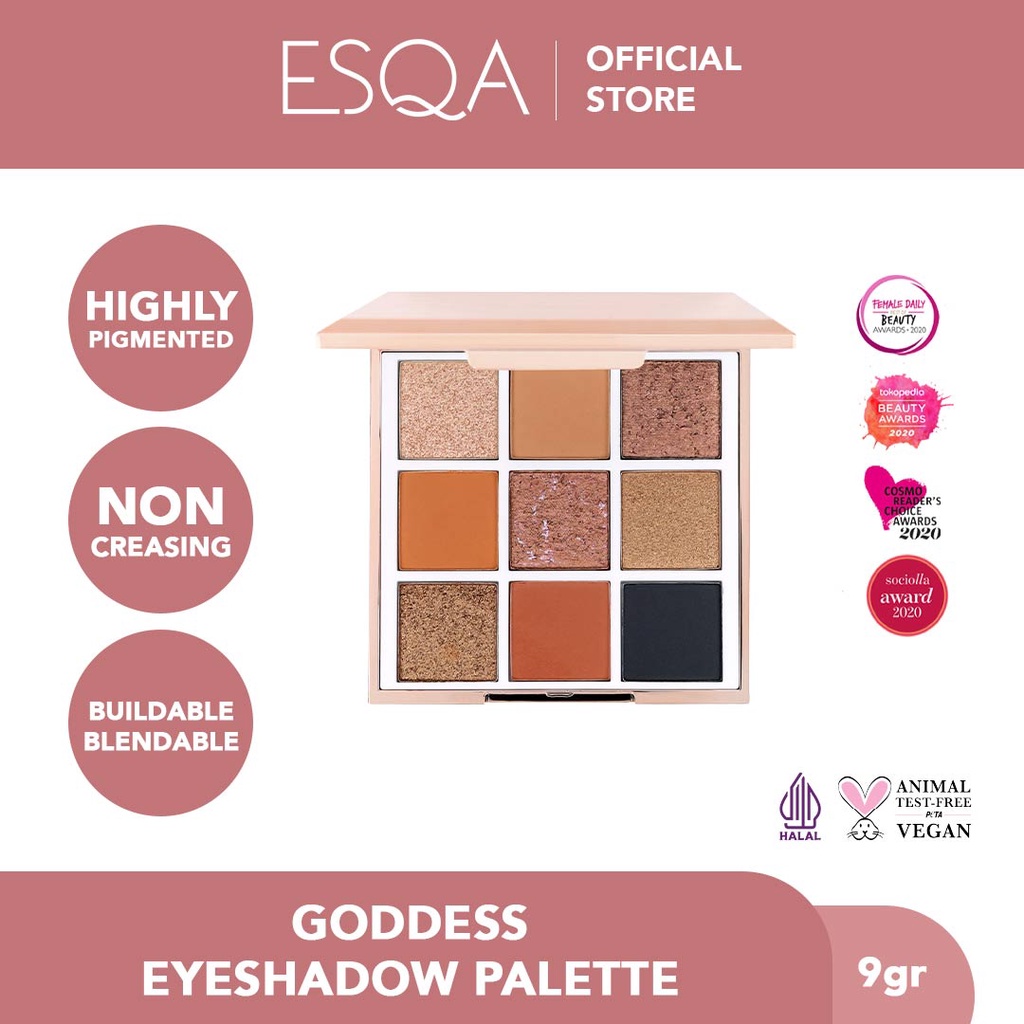Jual ESQA Goddess Eyeshadow Palette Bronze Shopee Indonesia