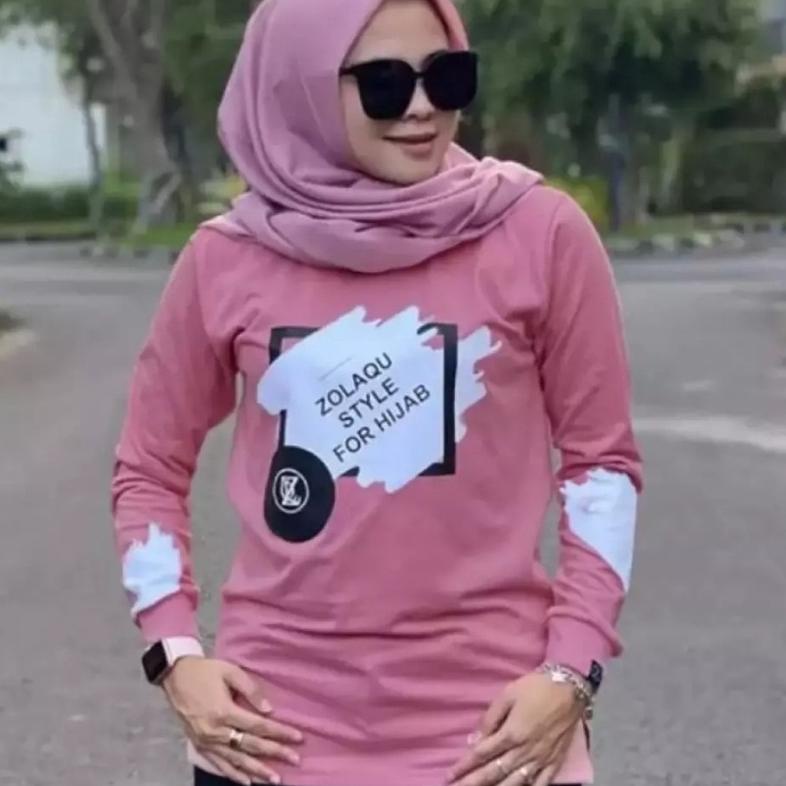 Jual Murah Banget KAOS LENGAN PANJANG ZOLAQU/ KAOS HIJAB/ HIJAB/ ZOLAQU ...