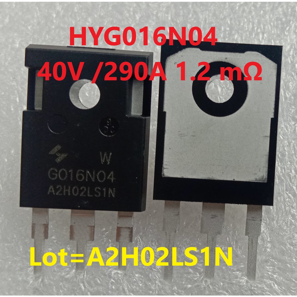 Jual MOSFET HYG016N04 40V 290A 1.2mR ASLI ORIGINAL TO-247 BODY BESAR ...