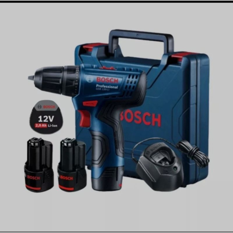 Jual BOSCH GSR 120 LI BOR BATERAI DRILL DRIVER BOSCH 12V kayu besi ...