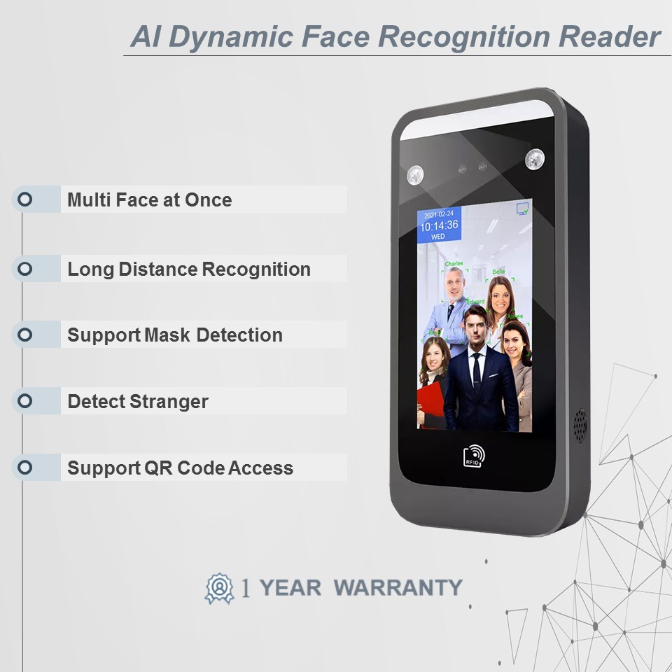 Jual AI Smart Face Dynamic Recognition Access Control Door, Akses Absen ...