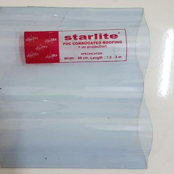 Jual Fiber gelombang + UV protection 2.4m / Atap fiber gelombang pvc Shopee Indonesia