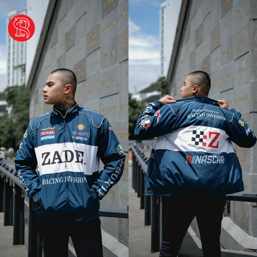 Jual NASCAR JACKET RACING HITAM PUTIH - JACKET TURING -JACKET MOTOR ...