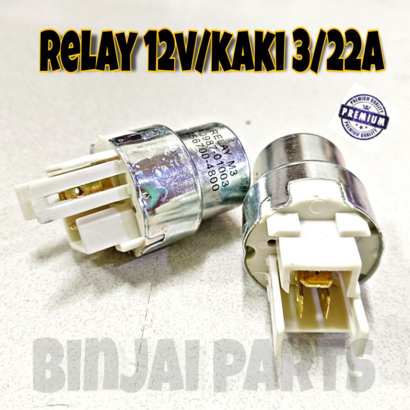 Jual RELAY LAMPU MOBIL KIJANG/RINO/TAFT 12V KAKI 3 22A Shopee Indonesia
