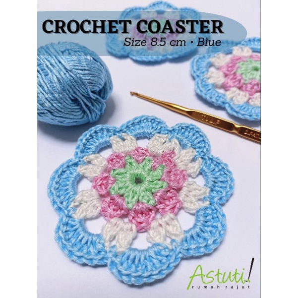 Jual Tatakan Gelas Rajut Crochet Coaster Alas Gelas Aesthetic | Shopee ...