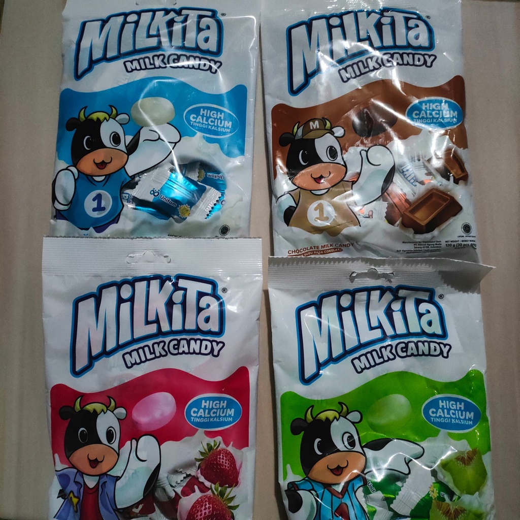 Jual Milkita Milk Candy Original/Chocolate/Strawberry/Melon 120gr ...