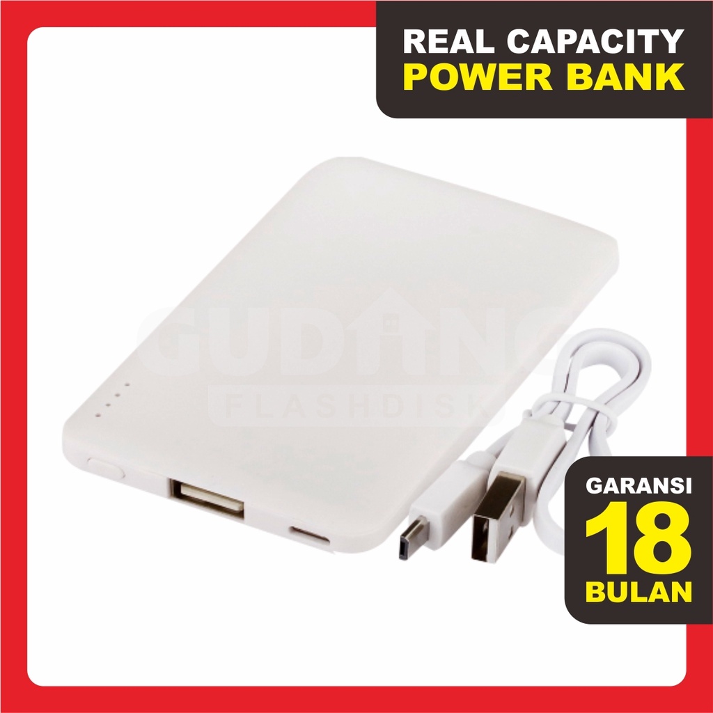 Jual Souvenir Powerbank Custom Murah P20CD03 Power Bank Original 2000