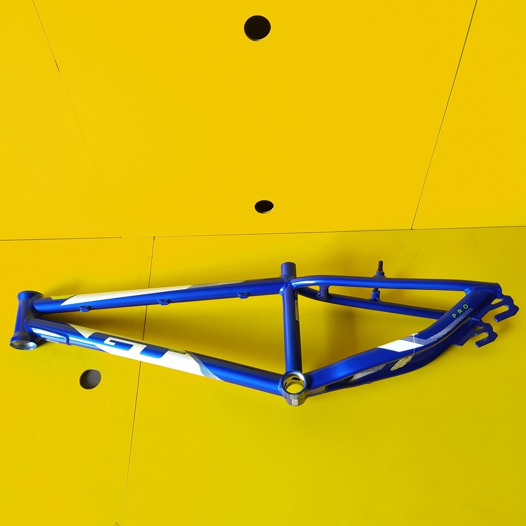 Jual Frame Sepeda BMX GT Speed pro alloy Blue Yellow Fluo Original ...