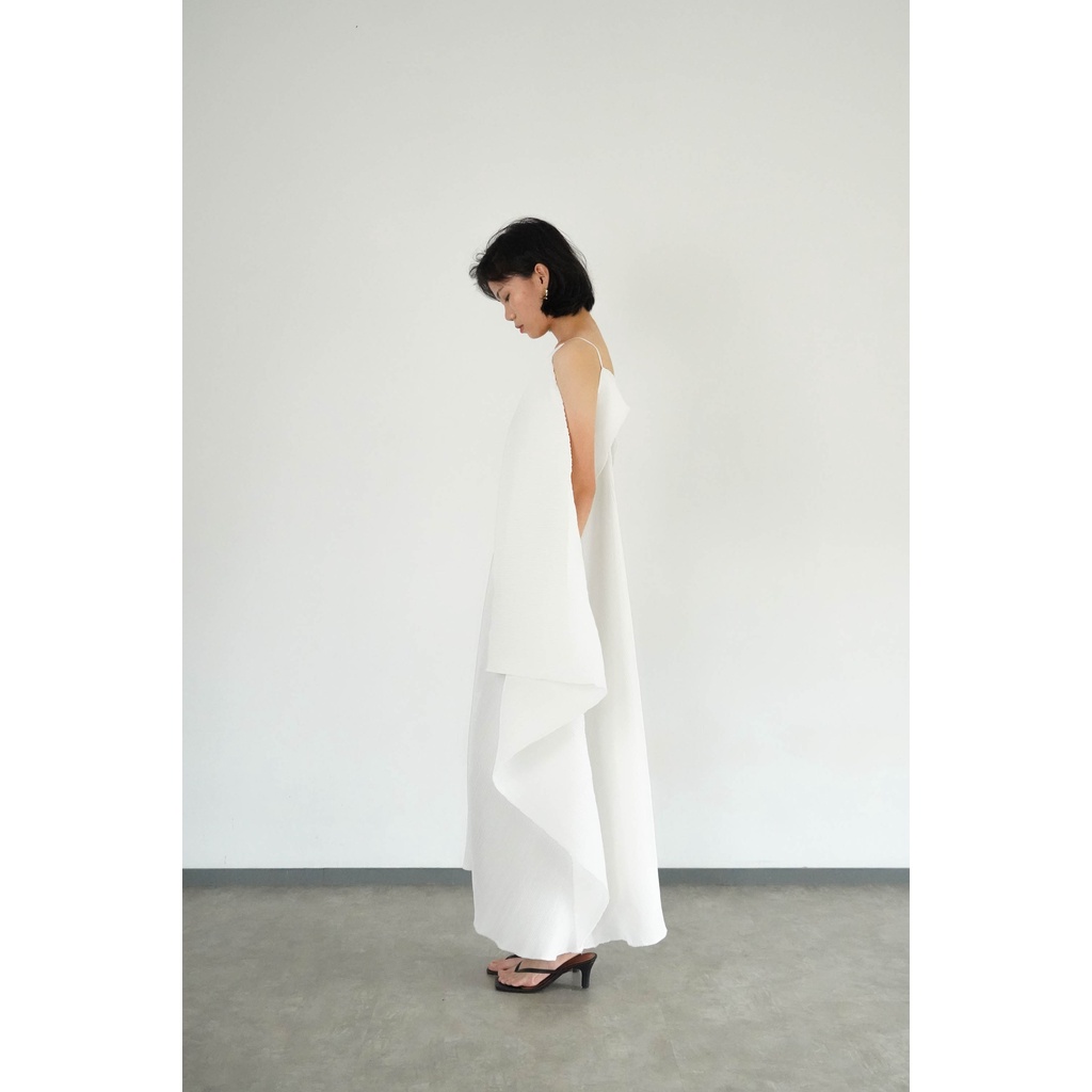 Jual PAFON Gema Dress - Broken White | Shopee Indonesia