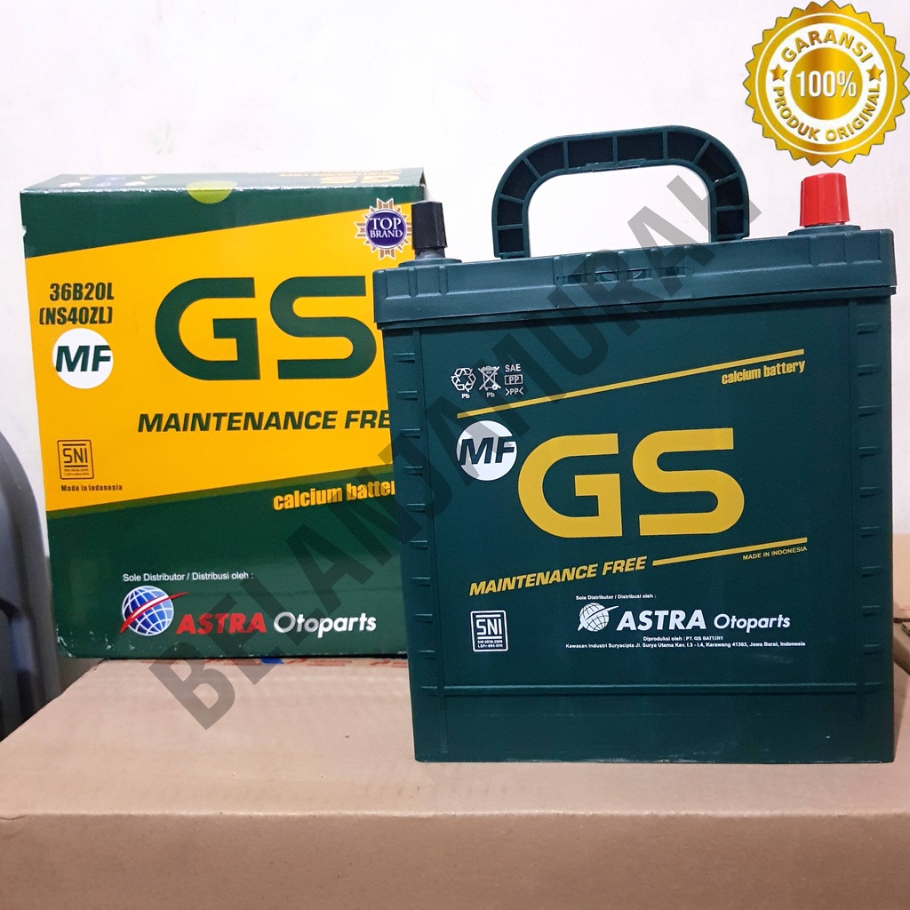 Jual Aki Mobil Gs Astra Mf Maintenance Free Ns40zl 35ah 12v 100 Asli