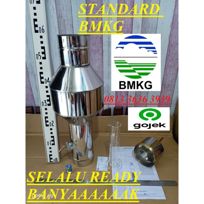 Jual Alat Ukur Curah Hujan Rain Gauge Ombrometer Stainless Steel ...