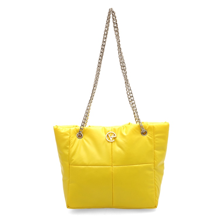 Jual Reina Puffy Bag Two Ropes Smooth Shiny And Plain - Lady Yellow ...
