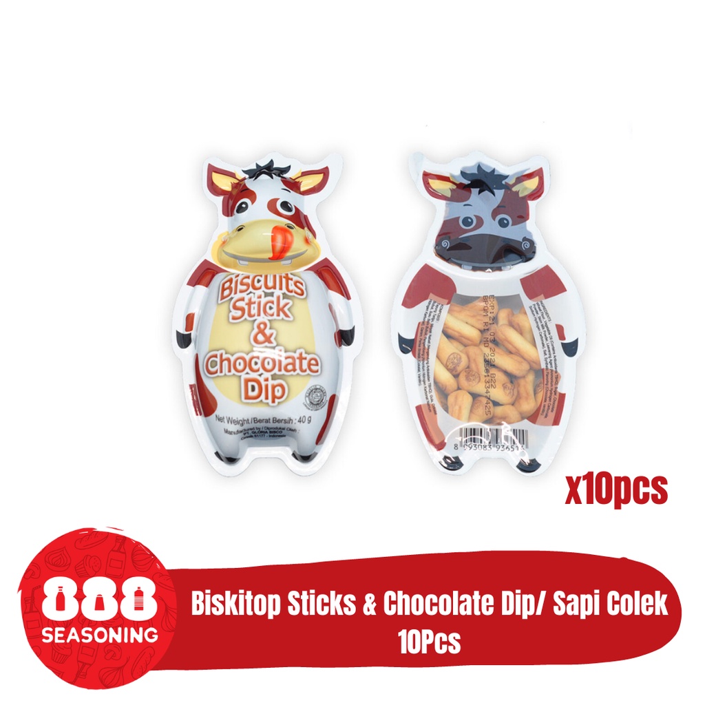Jual BISKITOP STICKS & CHOCOLATE DIP/ SAPI COLEK 35gx10Pcs | Shopee ...