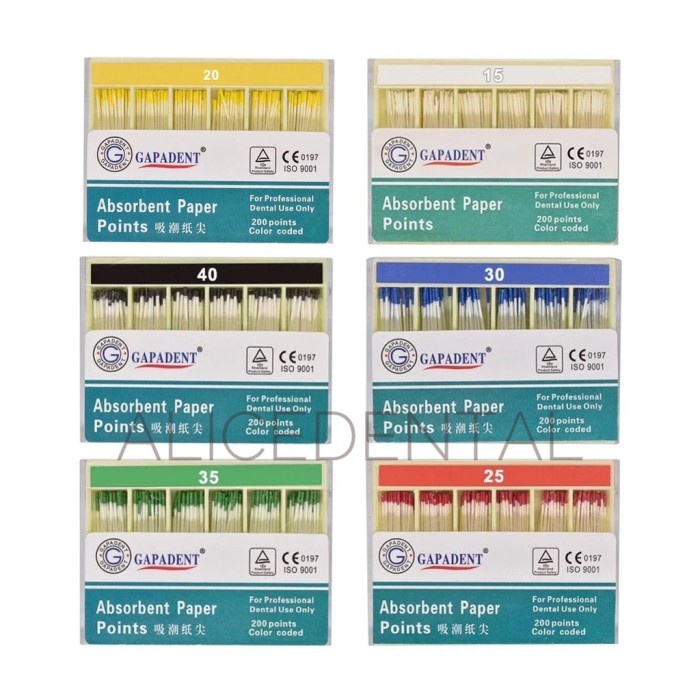 Jual DENTAL PAPERPOINTS 1540 PAPER POINT ENDO ENDODONTIC PAPERPOINT