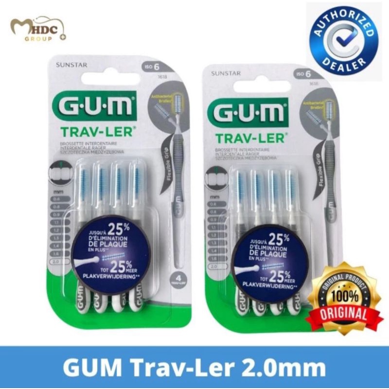 Jual GUM Interdental Brush 2.0 mm Shopee Indonesia
