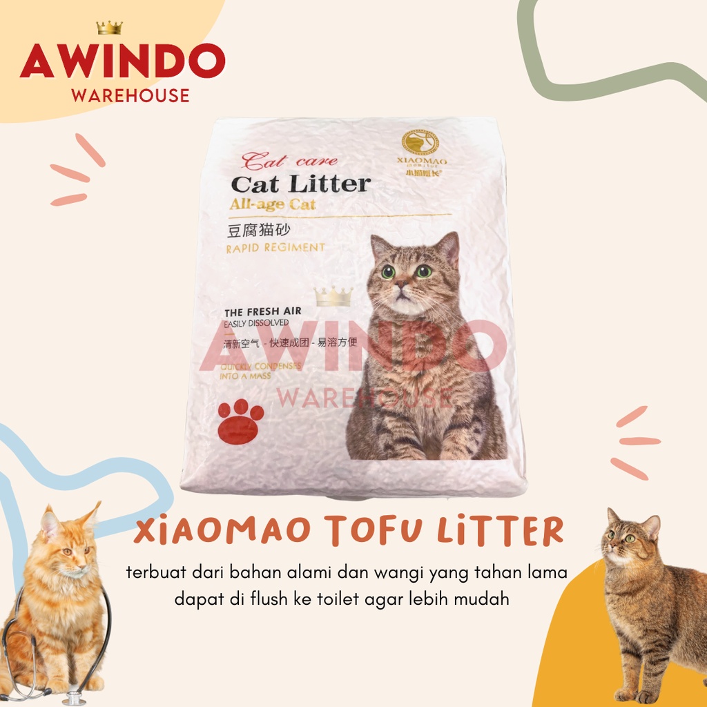 Jual Xiaomao Tofu Pasir Gumpal Tofu Kucing Cat Kitten Adult Cat Tofu Litter L Shopee