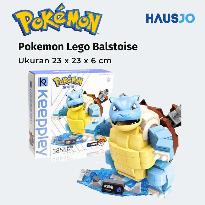 Jual Mainan Anak Figure Lego Brick Pokemon Blastoise Original Keeppley ...