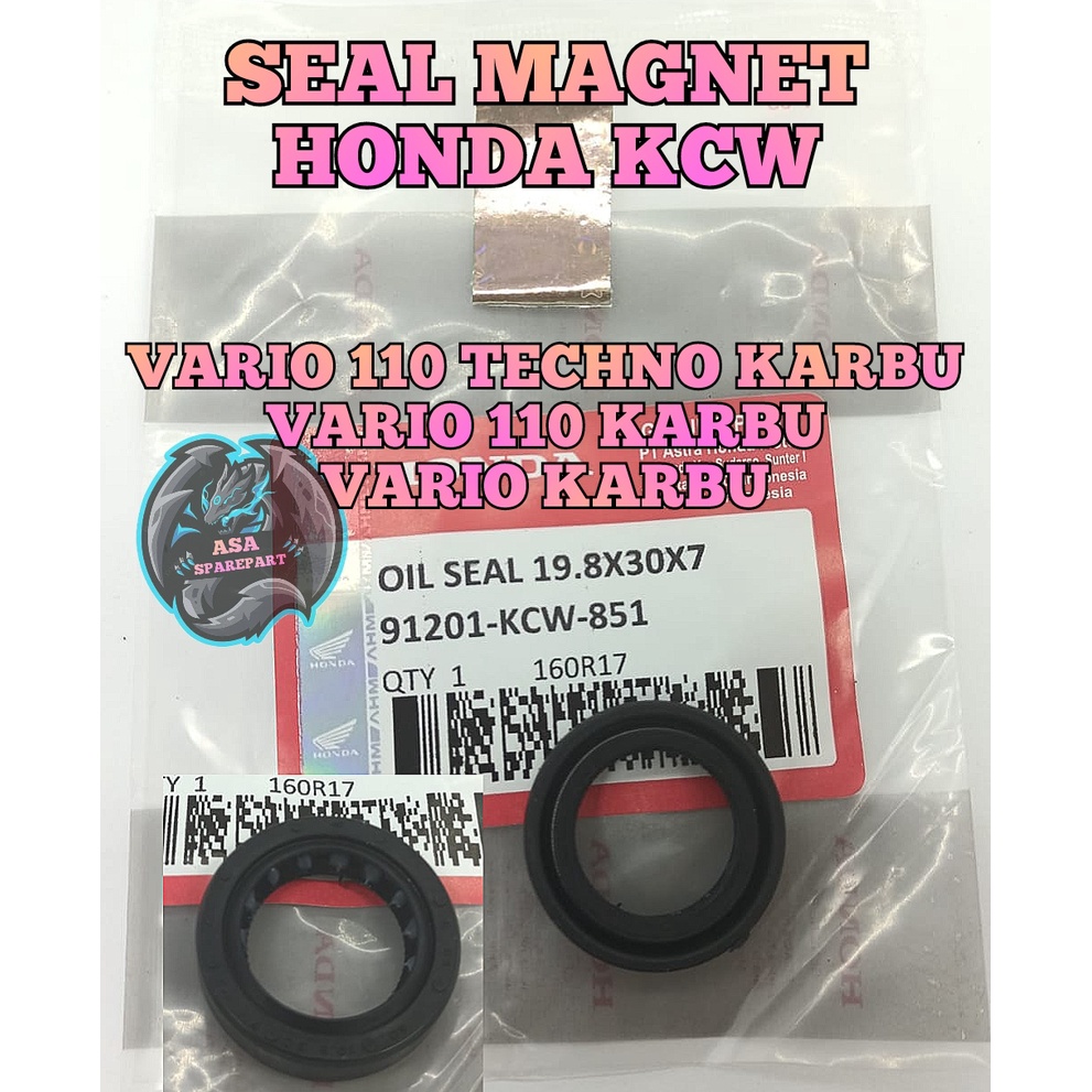 Jual SEAL ASLI ORIGINAL HONDA AHM KCW VARIO 110 KARBU , VARIO
