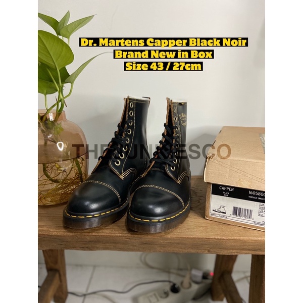 Jual Sepatu Dr. Martens Capper Black Noir | Shopee Indonesia