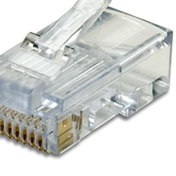 Jual Konektor AMP Original RJ45 Cat5e isi 50 PCS Conector ori RJ 45 ...