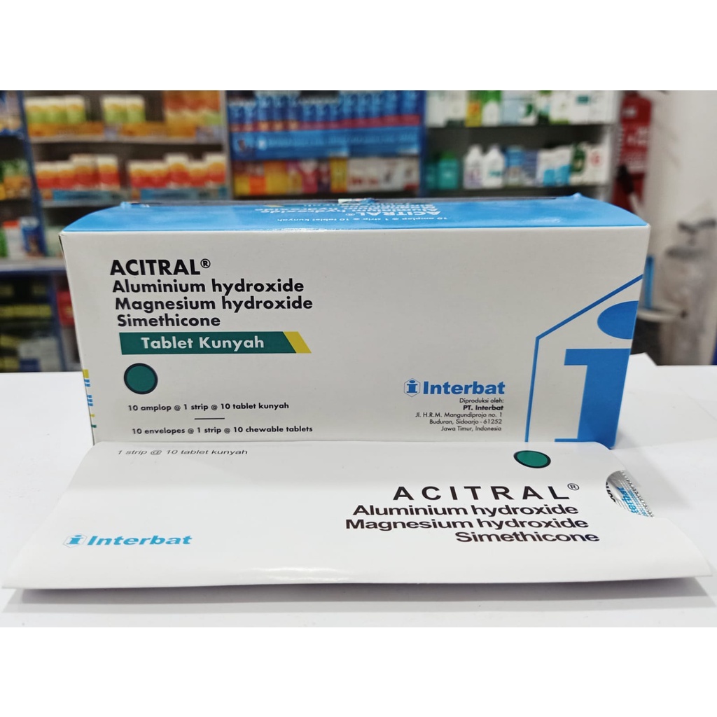 Jual Acitral 𝟏 𝐒𝐓𝐑𝐈𝐏 𝐈𝐒𝐈 𝟏𝟎 𝐓𝐀𝐁𝐋𝐄𝐓 - Mengatasi Asam Lambung, Maag dan ...