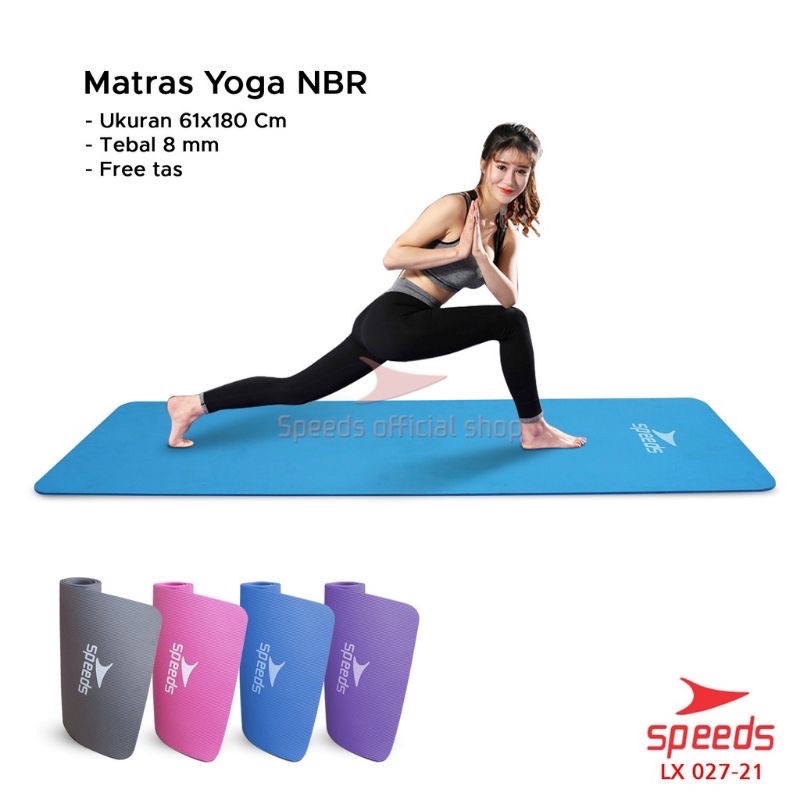Jual SPEEDS Matras Yoga Mat Olahraga Senam Lantai Meditasi Gym Fitnes ...