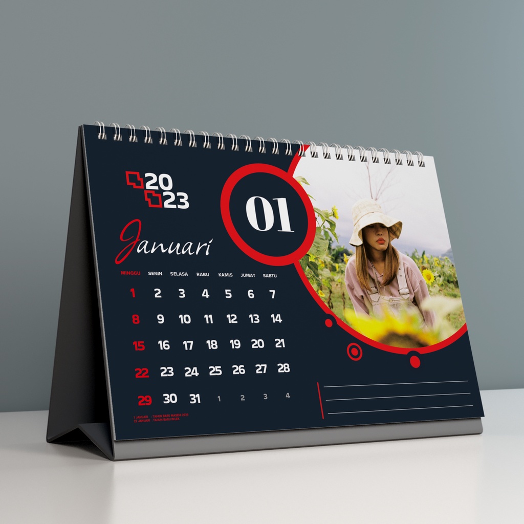 Jual KALENDER MEJA 2024/ KALENDER DUDUK TAHUN 2024 KALENDER CUSTOM FOTO ...