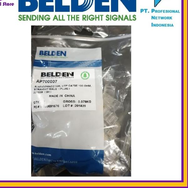 Jual Konektor BELDEN CAT5e RJ45 AP700007 (Isi 50Pcs) Original | Shopee ...