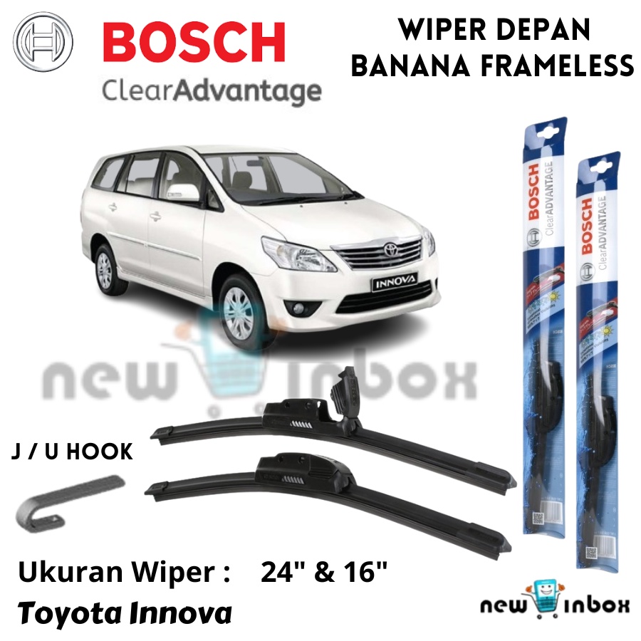 Jual Wiper Depan TOYOTA KIJANG INNOVA Sepasang BOSCH CLEAR ADVANTAGE 24