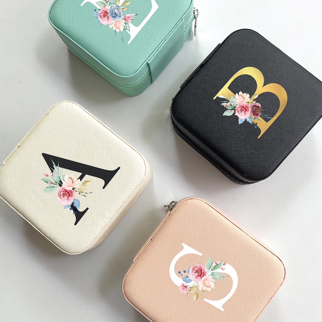 Jual Kotak Perhiasan Initial Kado Bridesmaid Teman Pacar Jewelry box ...