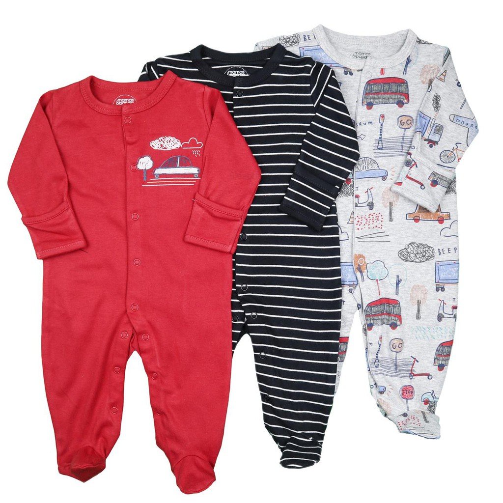 Jual SLEEPBABY- Sleepsuit Bayi / Baju Tidur Bayi Premium Motif Red Bus ...