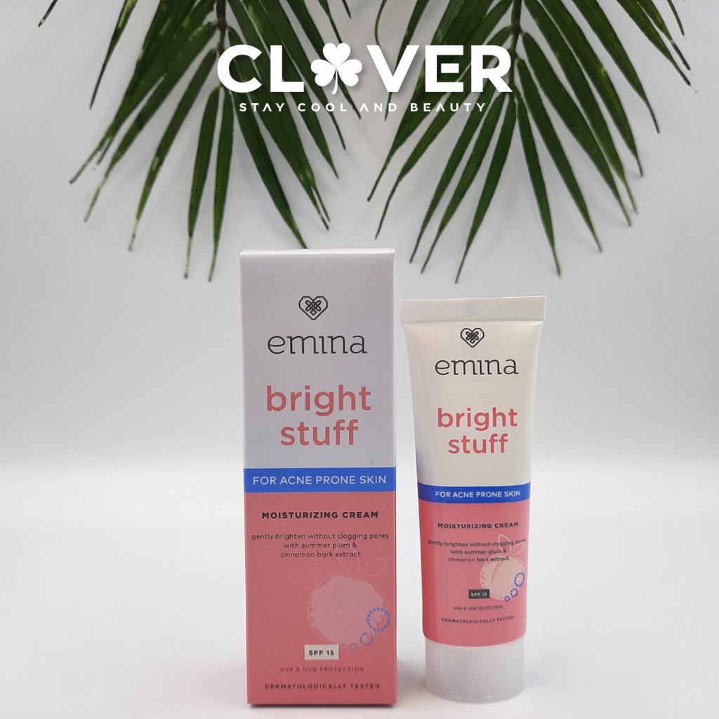 Jual EMINA BRIGHT STUFF MOISTURIZER CREAM ACNE PRONE 20ML Shopee