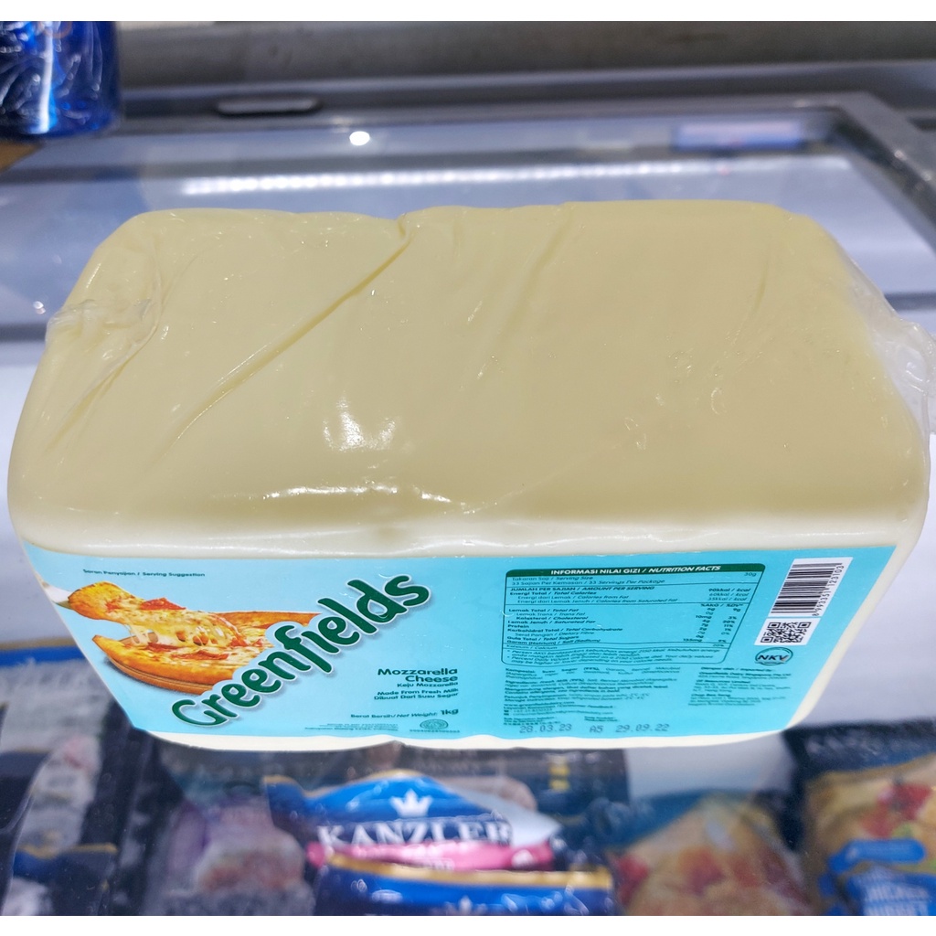 Jual Greenfields Mozzarella Cheese 1 Kg – Keju Mozarella Greenfield ...