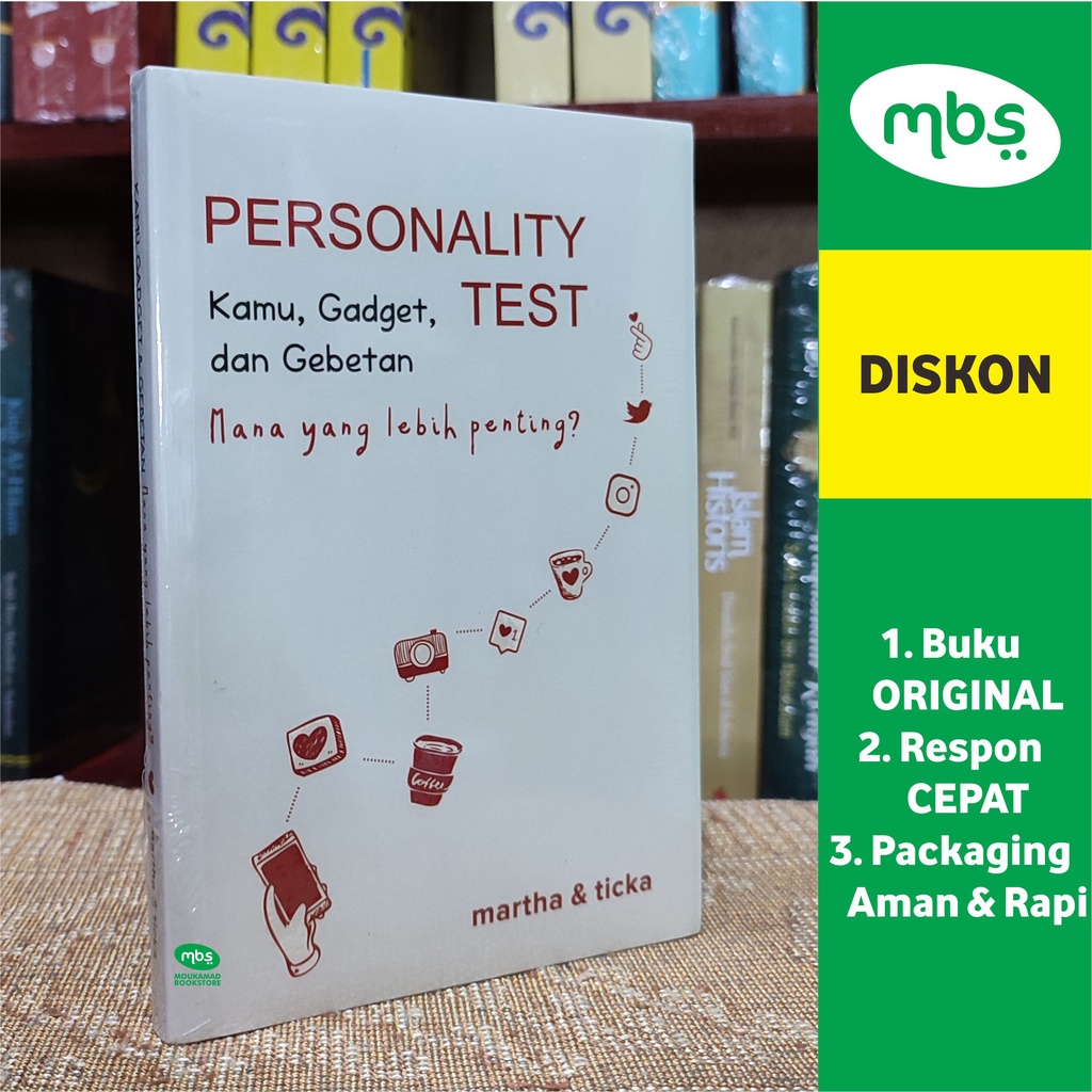 Jual BUKU PERSONALITY TEST - Kamu, Gadget, dan Gebetan, Mana yang Lebih ...
