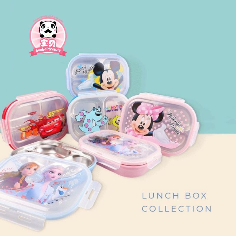 Jual Lunch Box Kids Disney Kotak Makanan Bento Anak Stainless Premium ...