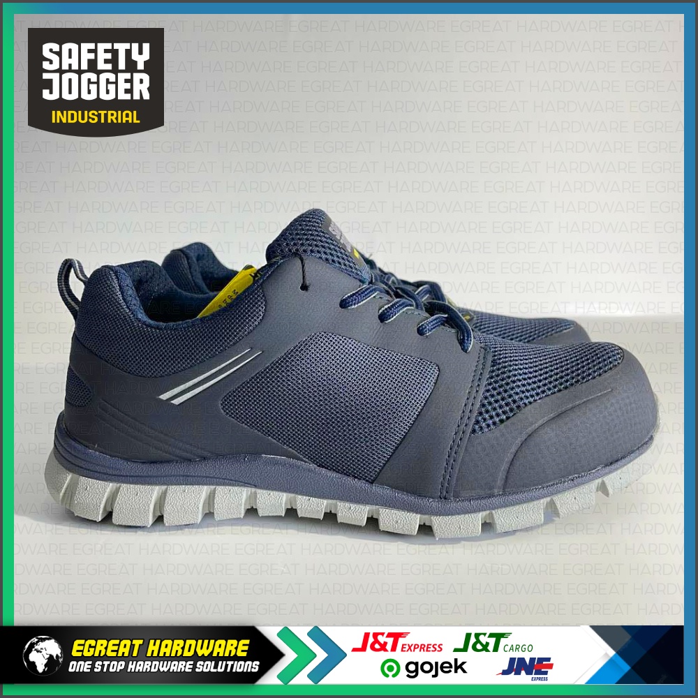 Jual Sepatu Safety Jogger LIGERO NAVY S1P ESD SRC CI Toecap Nano Carbon