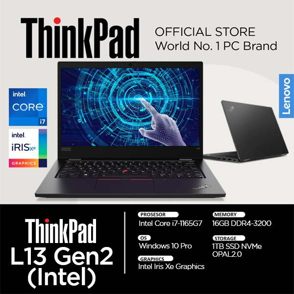 Jual Lenovo Thinkpad L13 Touchscreen Core i7-1165G7 16GB RAM 1TB