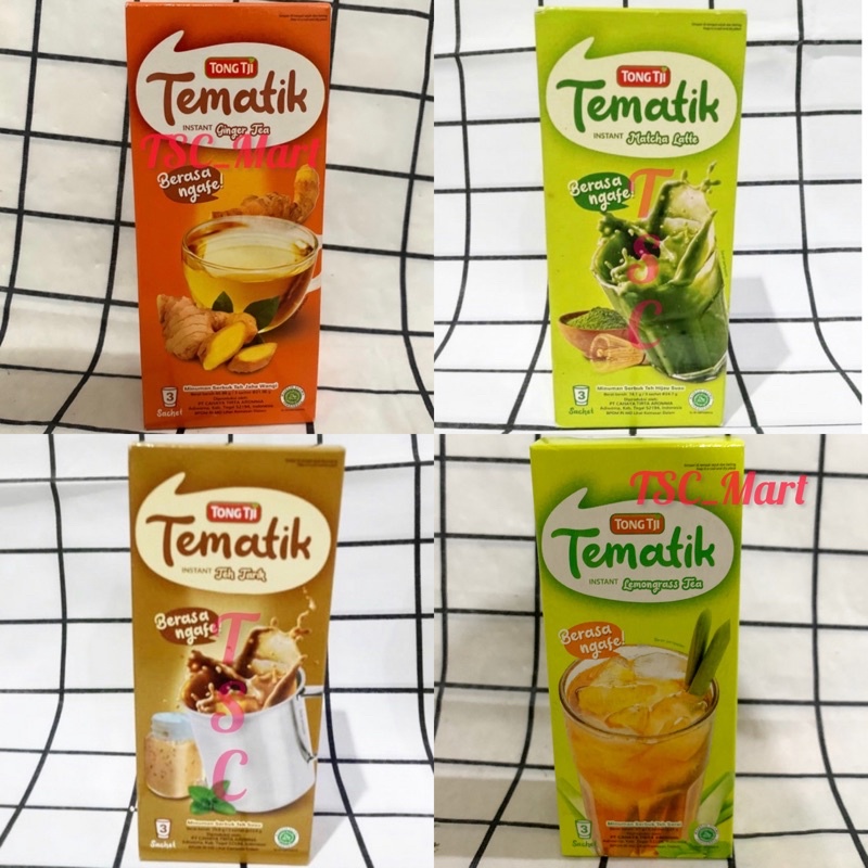 Jual Tong / Tji / Tematik / Matcha / Latte / Instant / TongTji / tea