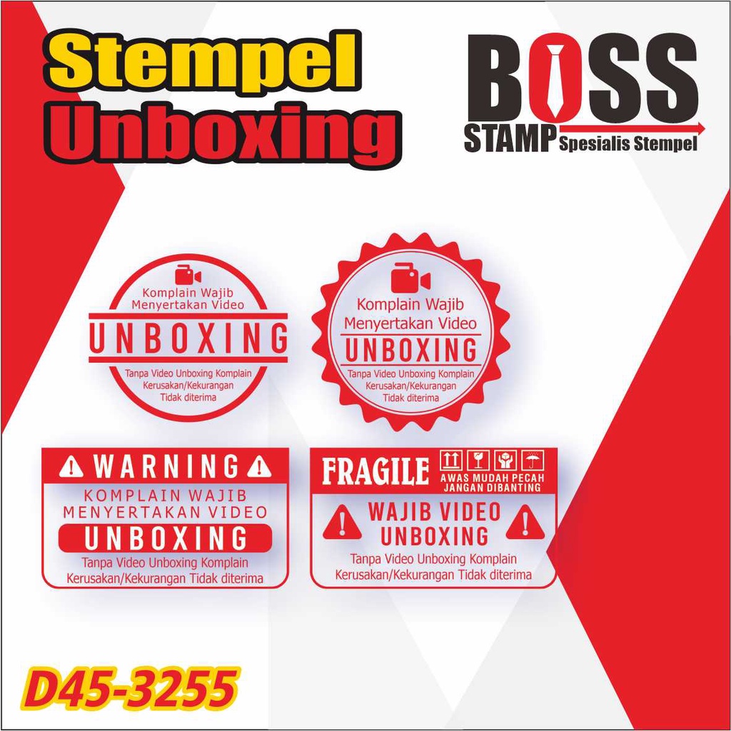 Jual Stempel Unboxing Shopee Indonesia