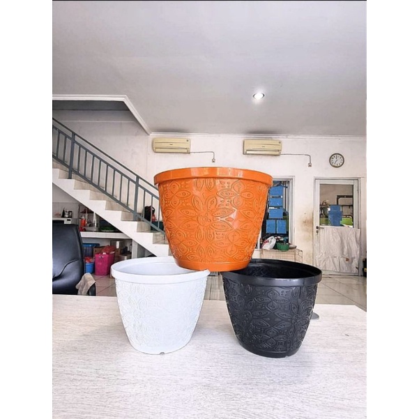 Jual Pot Bunga Shallom Motif Batik 35/Pot Motif Batik Ukuran 35 ...