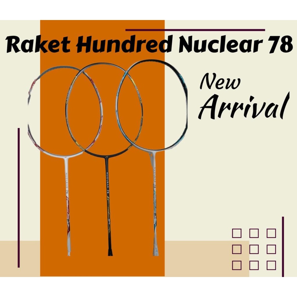 Jual Raket Badminton Hundred Nuclear 78 Original Raket Hundred | Shopee ...