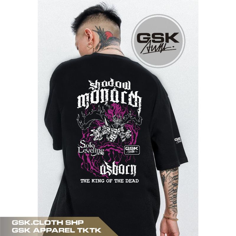 Jual GSK / KAOS DISTRO SOLO LEVELING SHADOW MONARCH SUNG JIN WOO ...