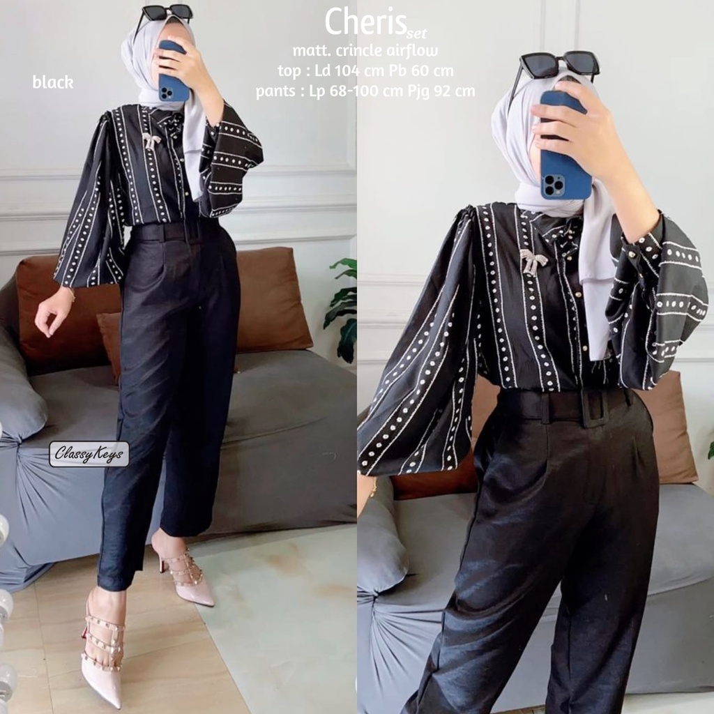Jual [FREE GIFT] NEW! SET WANITA CHERIS BY CLASSY KEYS | Shopee Indonesia
