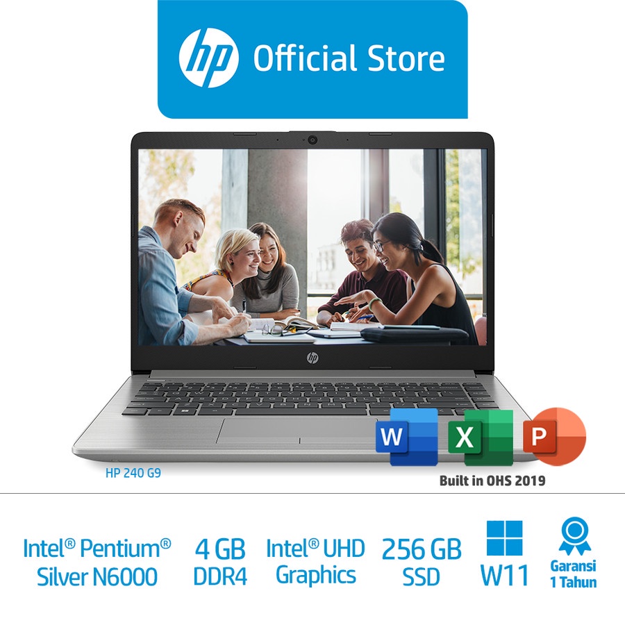 Jual Laptop HP 240 G9 /Intel Pentium Silver N6000/4 GB/Intel UHD ...