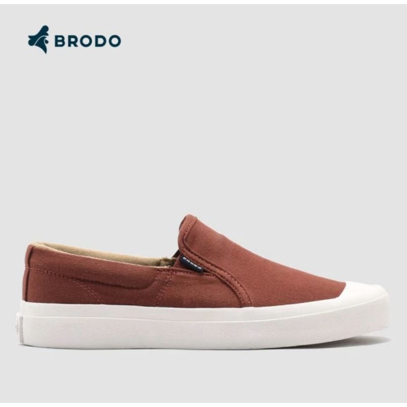 Jual BRODO - Sneakers Vantage V.2 Slip On Teracota WS | Shopee Indonesia