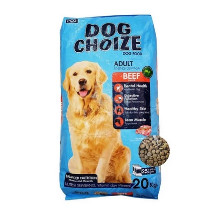 Jual Dog Choize / Dog Choice Adult Beef 20KG - Dry Dog Food [INSTANT ...