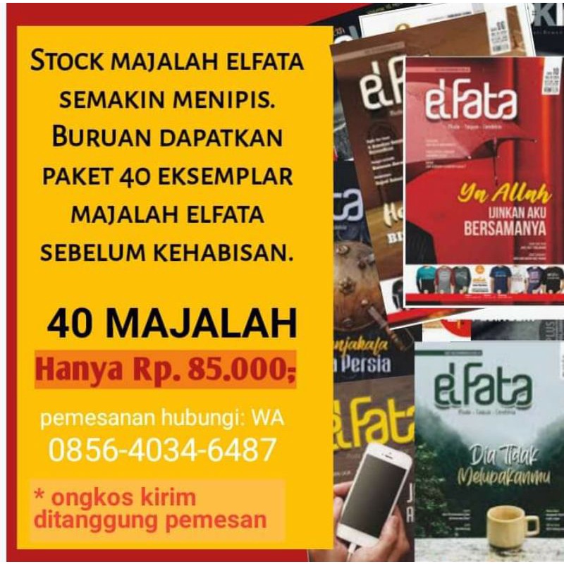 Jual Paket 40 majalah elfata edisi lama berbagai edisi | Shopee Indonesia