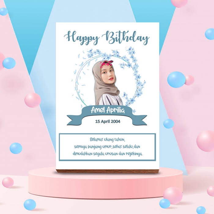 Jual Kartu Ucapan Pakai Foto Desain Terbaru Kartu Ucap[an Ulang Tahun