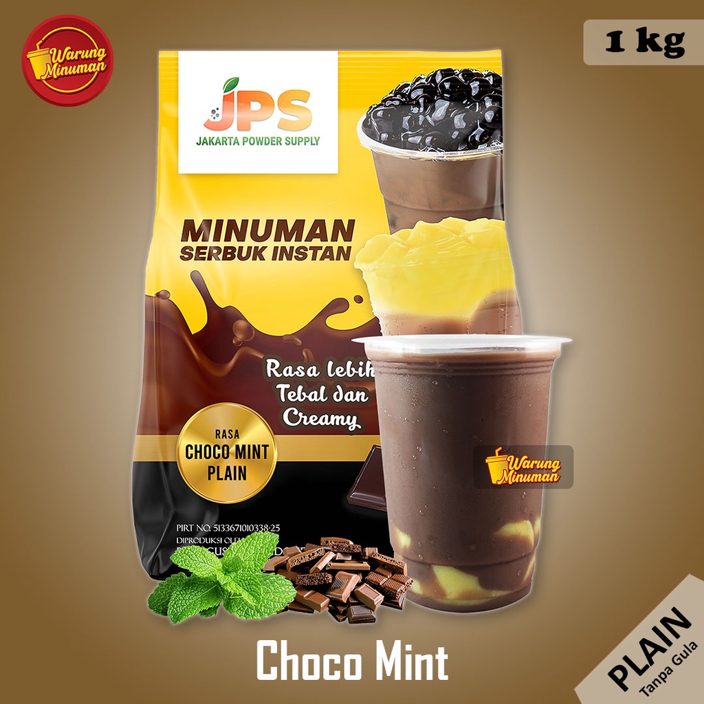 Jual JPS PLAIN Choco Mint 1 Kg / Cokelat - Bubuk Minuman Tanpa Gula ...